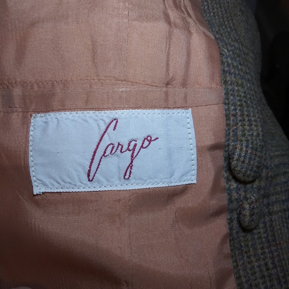 Vintage Dior's New Look Style Brown & Multi Tweed Plaid Belted Blazer - Picture 11 of 14